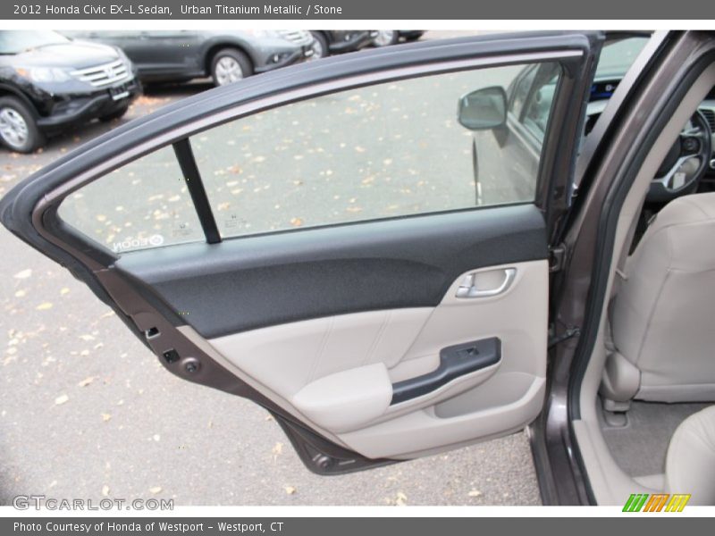 Urban Titanium Metallic / Stone 2012 Honda Civic EX-L Sedan