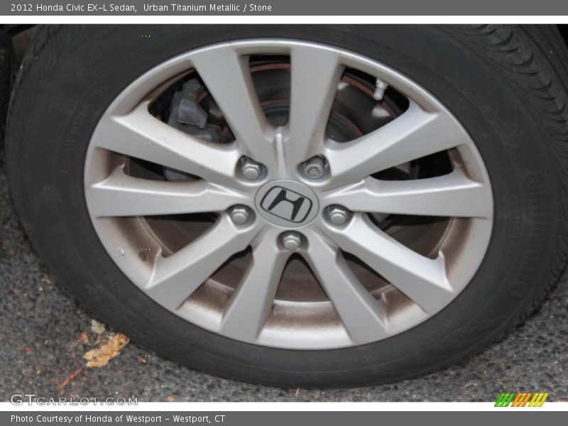 Urban Titanium Metallic / Stone 2012 Honda Civic EX-L Sedan