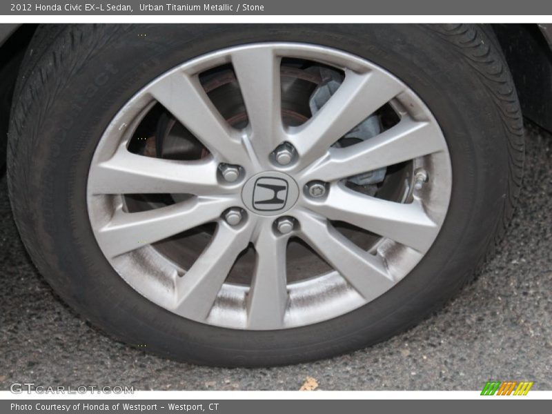 Urban Titanium Metallic / Stone 2012 Honda Civic EX-L Sedan