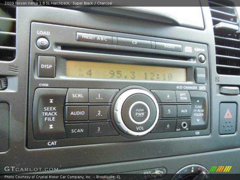 Super Black / Charcoal 2009 Nissan Versa 1.8 SL Hatchback