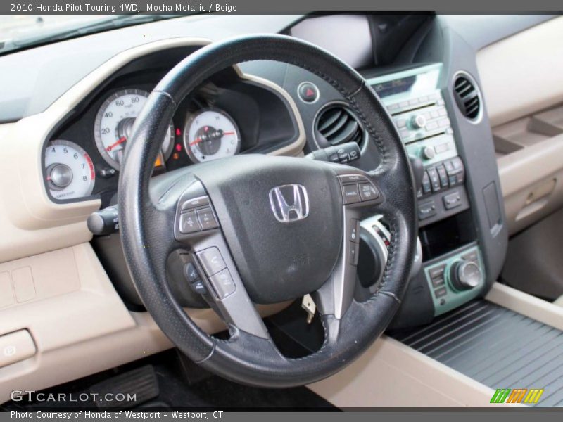 Mocha Metallic / Beige 2010 Honda Pilot Touring 4WD