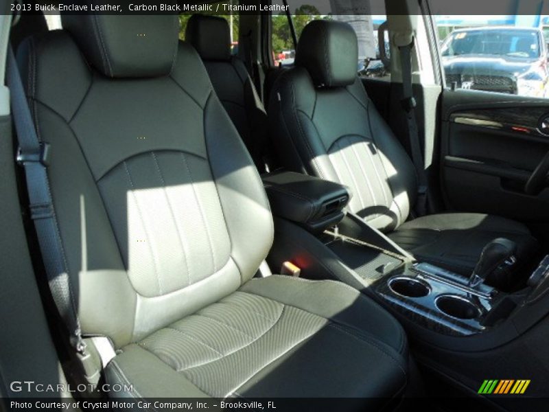 Carbon Black Metallic / Titanium Leather 2013 Buick Enclave Leather