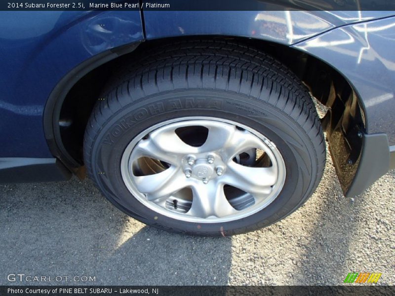 Marine Blue Pearl / Platinum 2014 Subaru Forester 2.5i