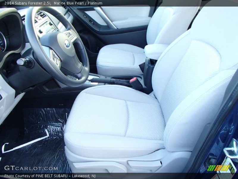Marine Blue Pearl / Platinum 2014 Subaru Forester 2.5i