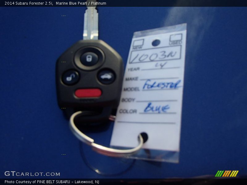 Marine Blue Pearl / Platinum 2014 Subaru Forester 2.5i