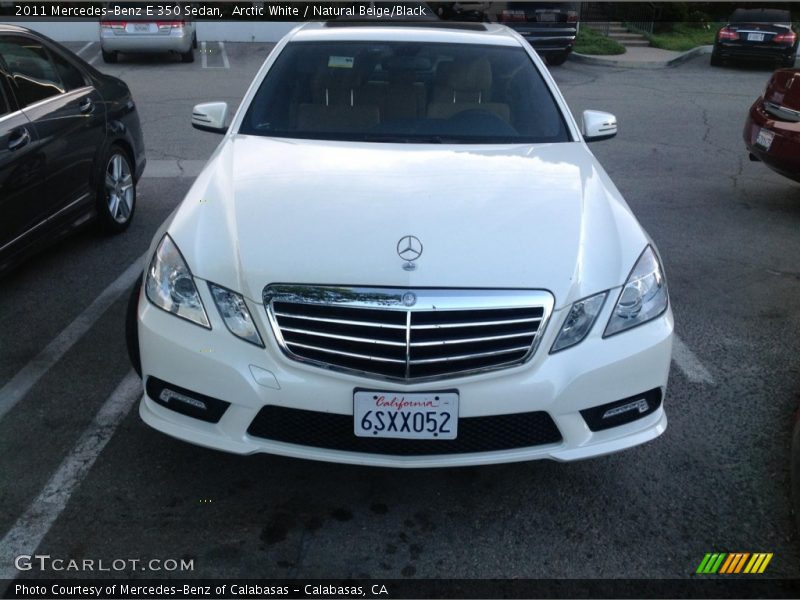 Arctic White / Natural Beige/Black 2011 Mercedes-Benz E 350 Sedan