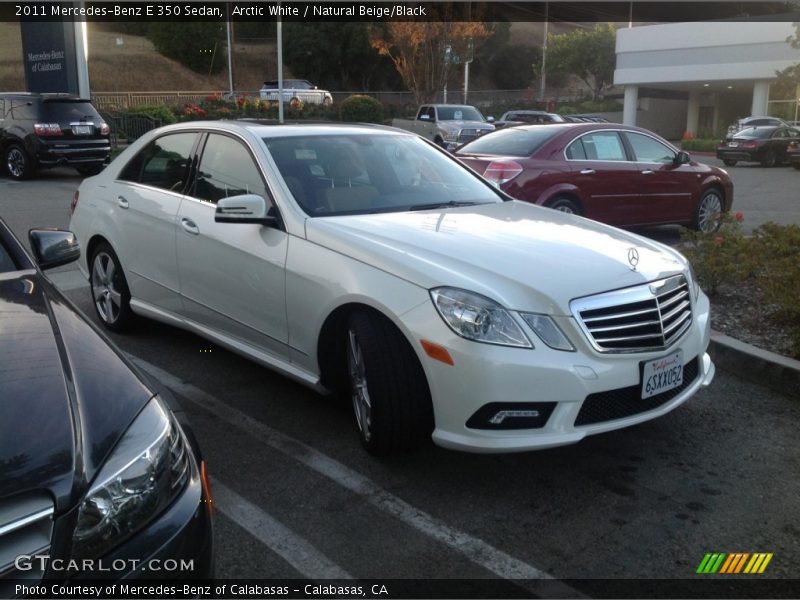 Arctic White / Natural Beige/Black 2011 Mercedes-Benz E 350 Sedan