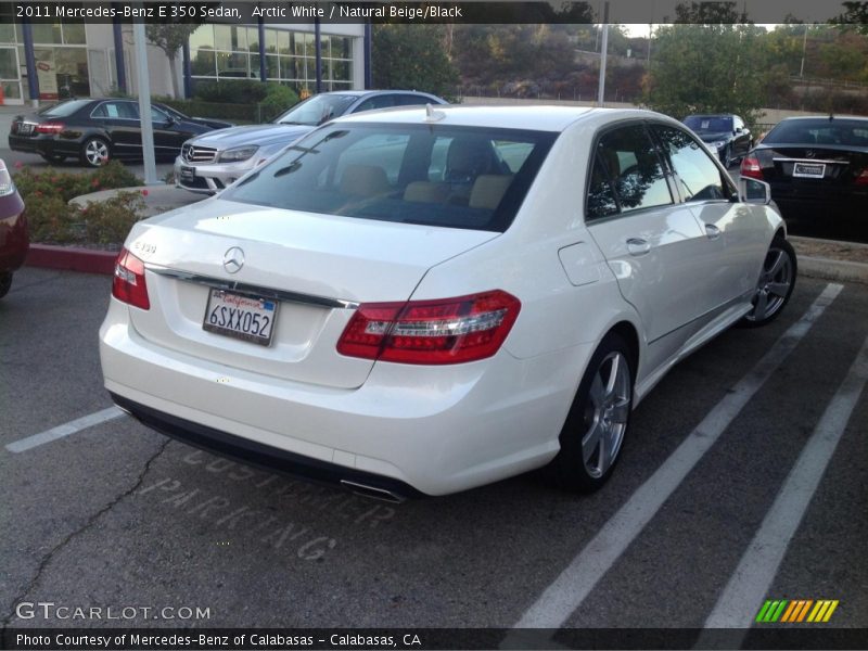 Arctic White / Natural Beige/Black 2011 Mercedes-Benz E 350 Sedan