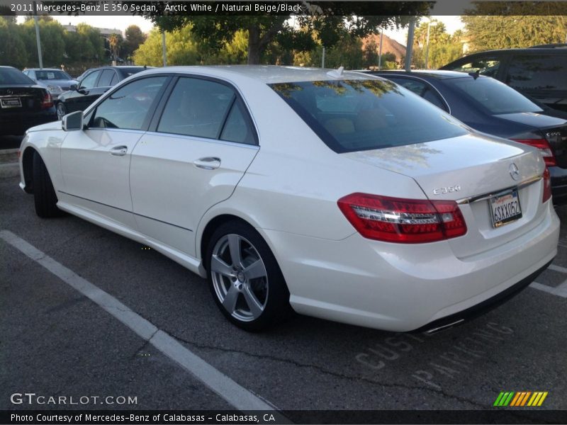 Arctic White / Natural Beige/Black 2011 Mercedes-Benz E 350 Sedan