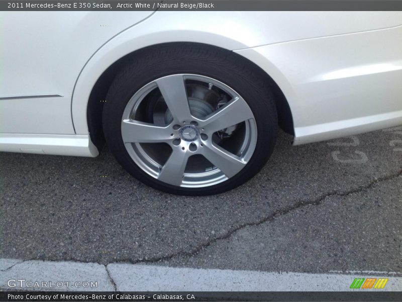Arctic White / Natural Beige/Black 2011 Mercedes-Benz E 350 Sedan