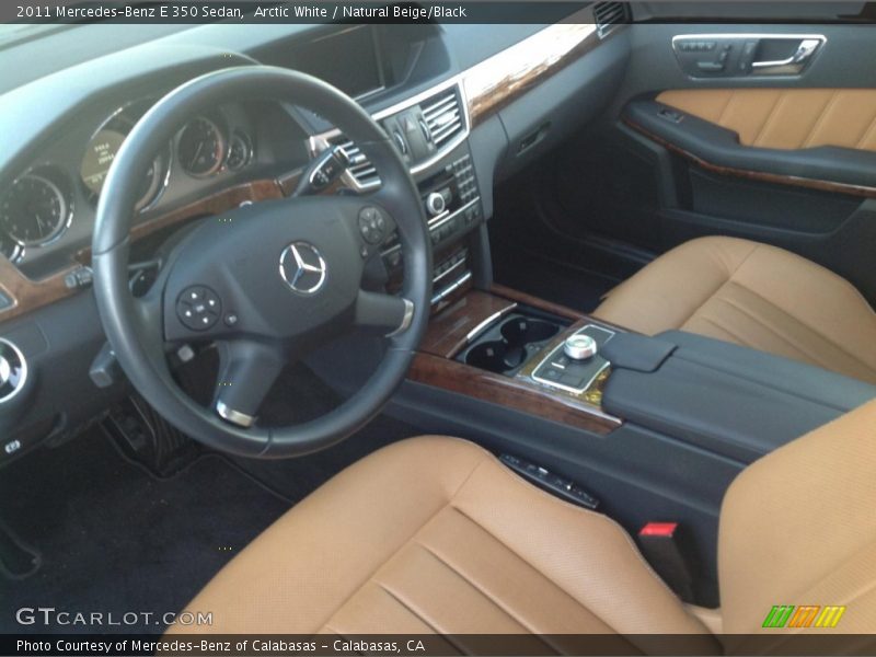Arctic White / Natural Beige/Black 2011 Mercedes-Benz E 350 Sedan