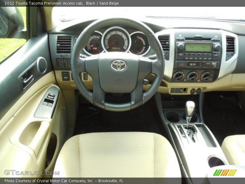 Black / Sand Beige 2012 Toyota Tacoma Prerunner Access cab
