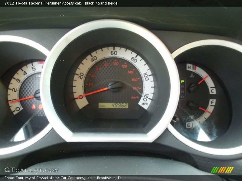 Black / Sand Beige 2012 Toyota Tacoma Prerunner Access cab