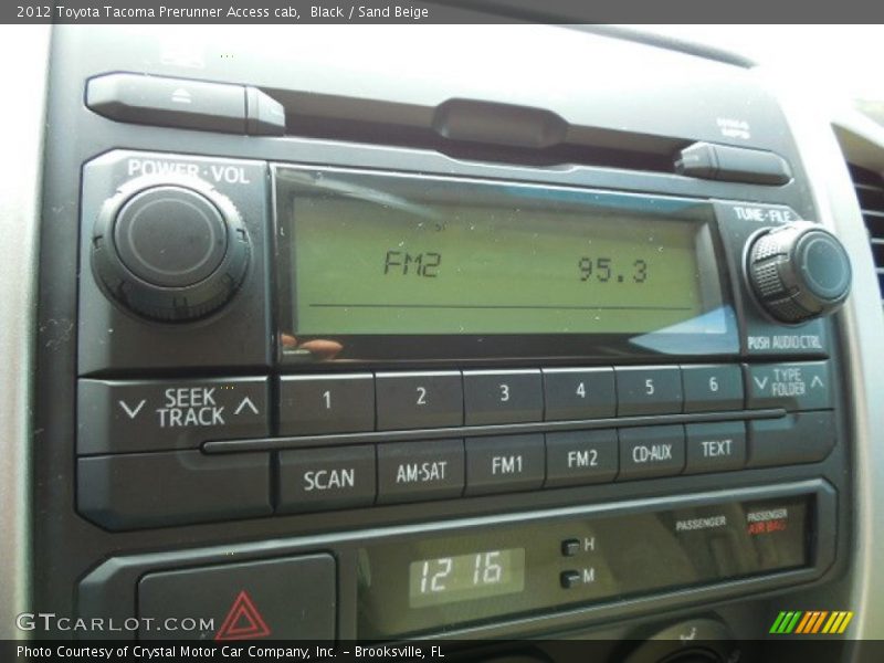 Black / Sand Beige 2012 Toyota Tacoma Prerunner Access cab
