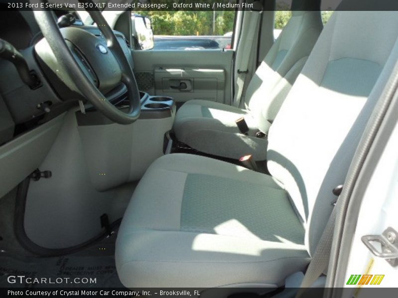 Oxford White / Medium Flint 2013 Ford E Series Van E350 XLT Extended Passenger