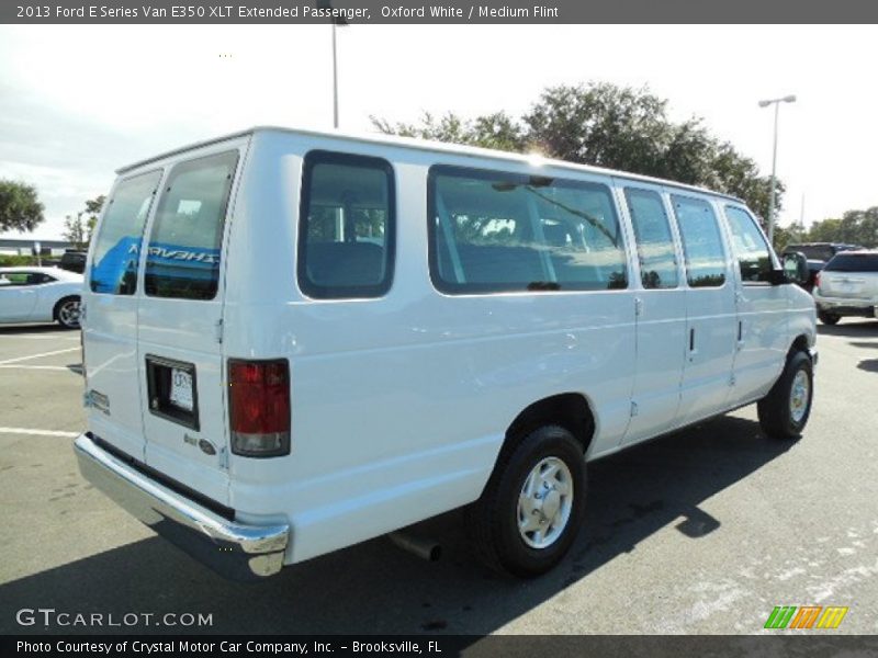 Oxford White / Medium Flint 2013 Ford E Series Van E350 XLT Extended Passenger