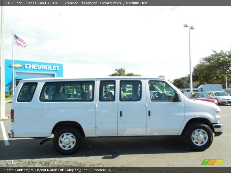 Oxford White / Medium Flint 2013 Ford E Series Van E350 XLT Extended Passenger