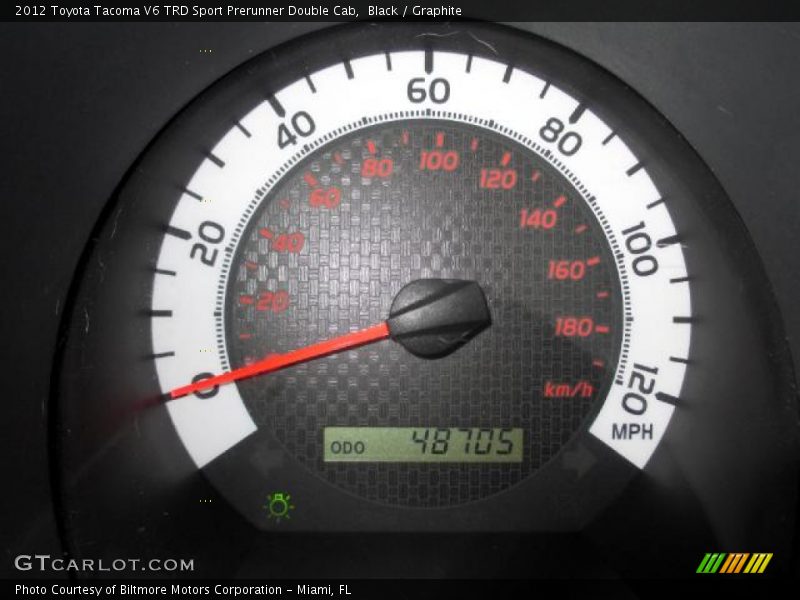 Black / Graphite 2012 Toyota Tacoma V6 TRD Sport Prerunner Double Cab