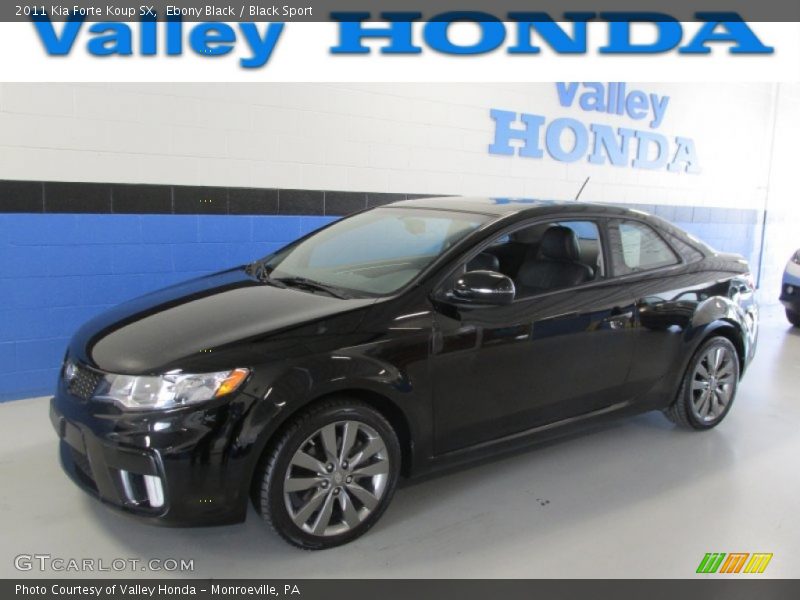 Ebony Black / Black Sport 2011 Kia Forte Koup SX