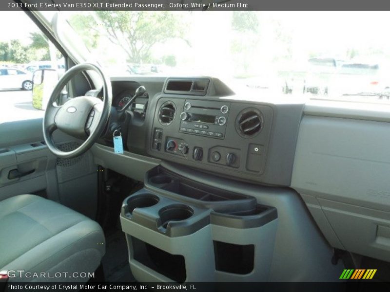 Oxford White / Medium Flint 2013 Ford E Series Van E350 XLT Extended Passenger