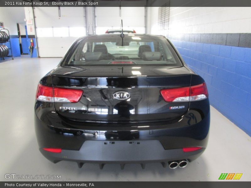 Ebony Black / Black Sport 2011 Kia Forte Koup SX