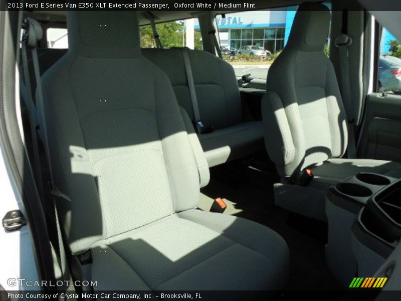Oxford White / Medium Flint 2013 Ford E Series Van E350 XLT Extended Passenger