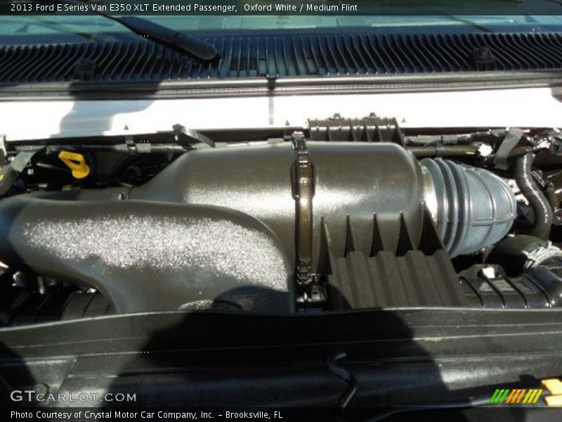 Oxford White / Medium Flint 2013 Ford E Series Van E350 XLT Extended Passenger