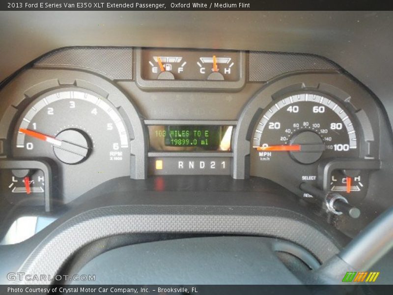 Oxford White / Medium Flint 2013 Ford E Series Van E350 XLT Extended Passenger