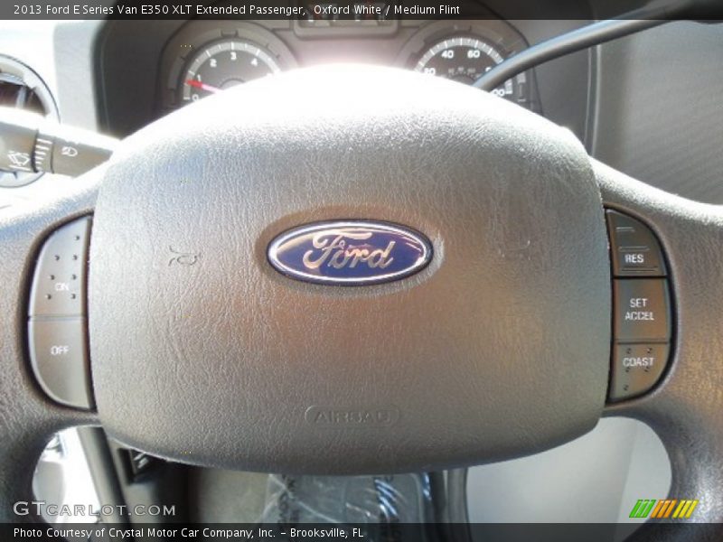 Oxford White / Medium Flint 2013 Ford E Series Van E350 XLT Extended Passenger