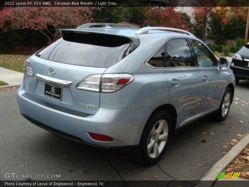 Cerulean Blue Metallic / Light Gray 2012 Lexus RX 350 AWD