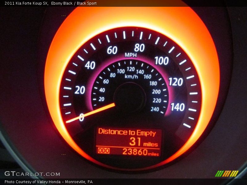 Ebony Black / Black Sport 2011 Kia Forte Koup SX