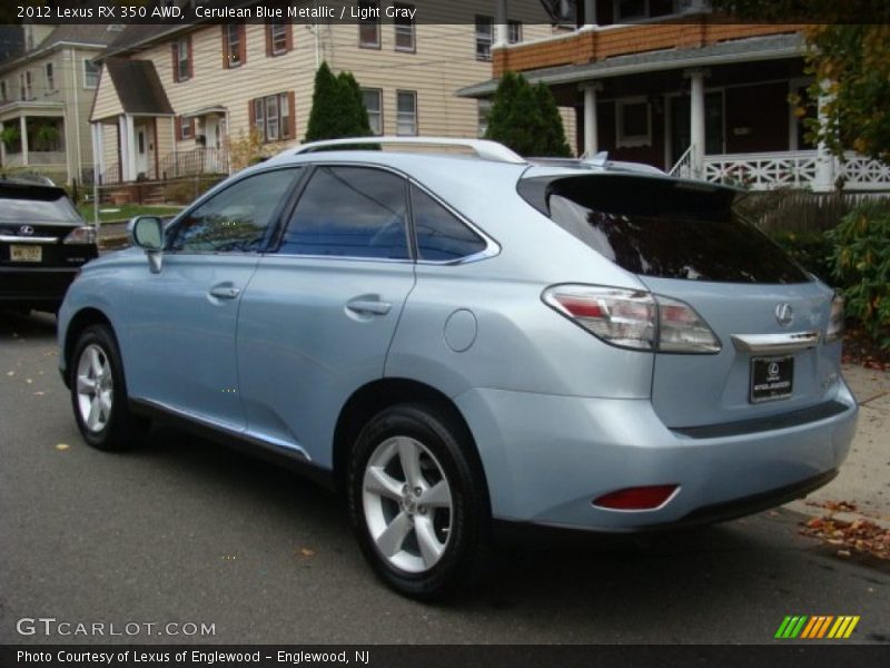 Cerulean Blue Metallic / Light Gray 2012 Lexus RX 350 AWD