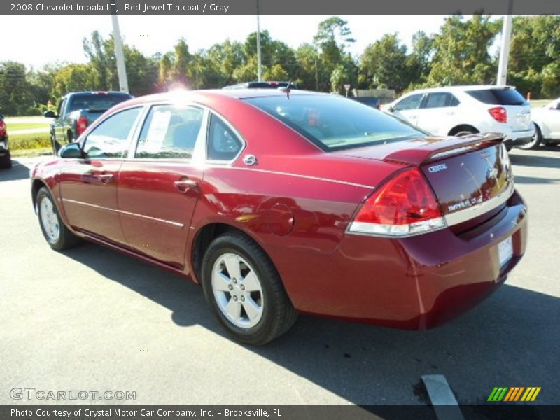 Red Jewel Tintcoat / Gray 2008 Chevrolet Impala LT