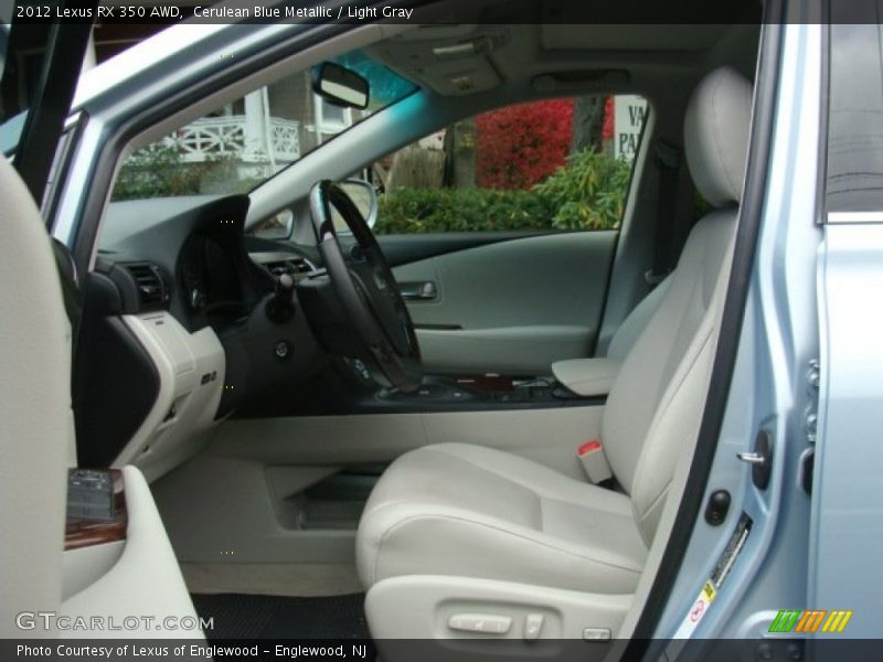 Cerulean Blue Metallic / Light Gray 2012 Lexus RX 350 AWD
