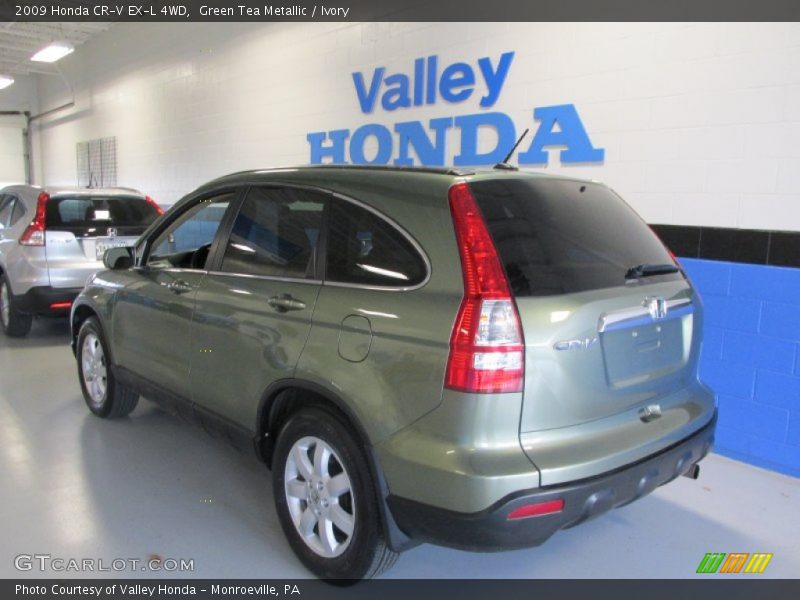 Green Tea Metallic / Ivory 2009 Honda CR-V EX-L 4WD