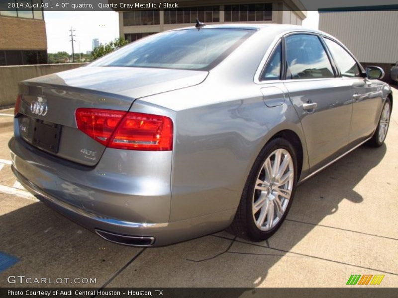 Quartz Gray Metallic / Black 2014 Audi A8 L 4.0T quattro
