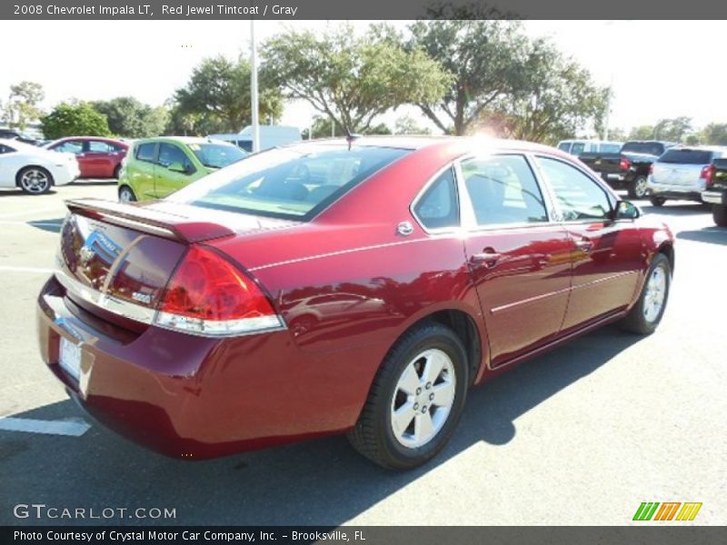 Red Jewel Tintcoat / Gray 2008 Chevrolet Impala LT