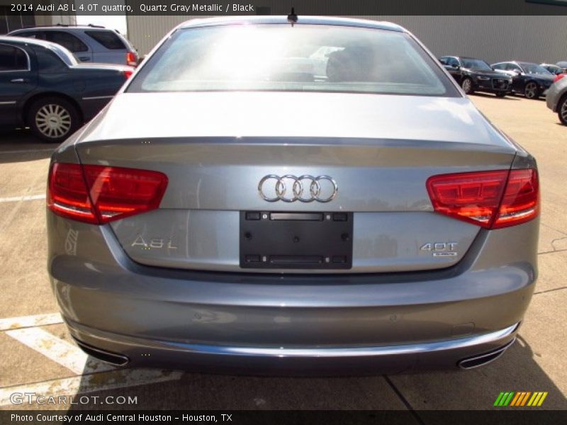 Quartz Gray Metallic / Black 2014 Audi A8 L 4.0T quattro