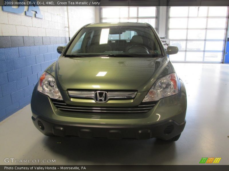 Green Tea Metallic / Ivory 2009 Honda CR-V EX-L 4WD