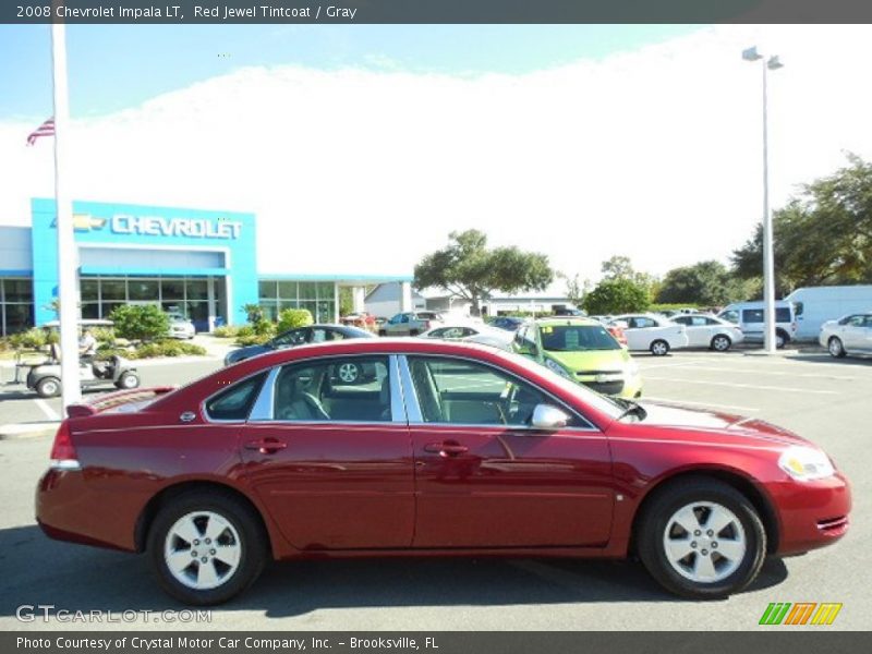 Red Jewel Tintcoat / Gray 2008 Chevrolet Impala LT