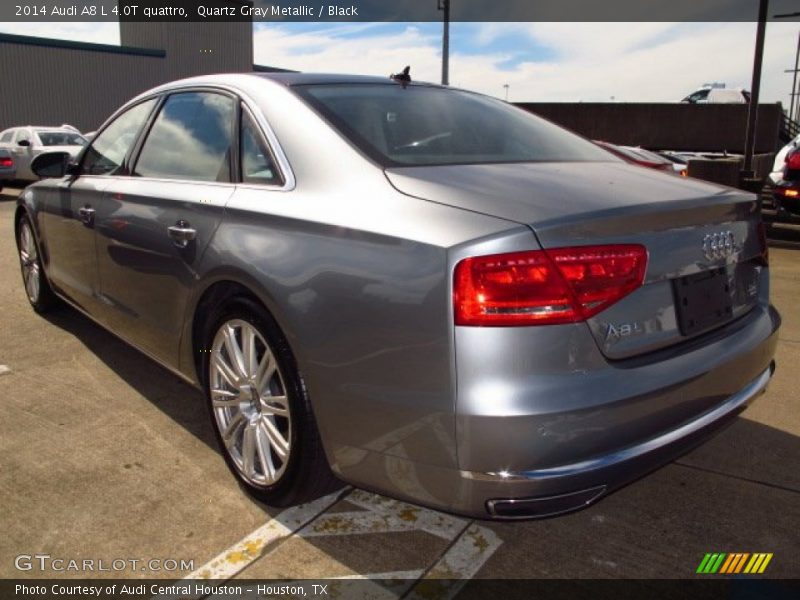 Quartz Gray Metallic / Black 2014 Audi A8 L 4.0T quattro