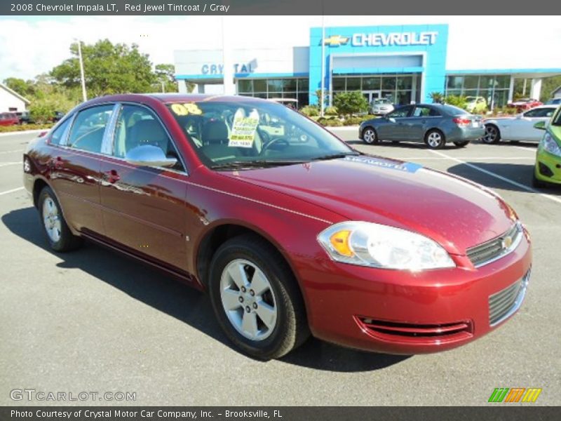 Red Jewel Tintcoat / Gray 2008 Chevrolet Impala LT