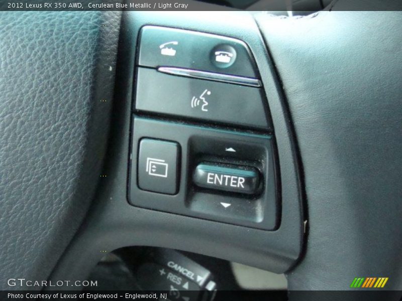 Cerulean Blue Metallic / Light Gray 2012 Lexus RX 350 AWD