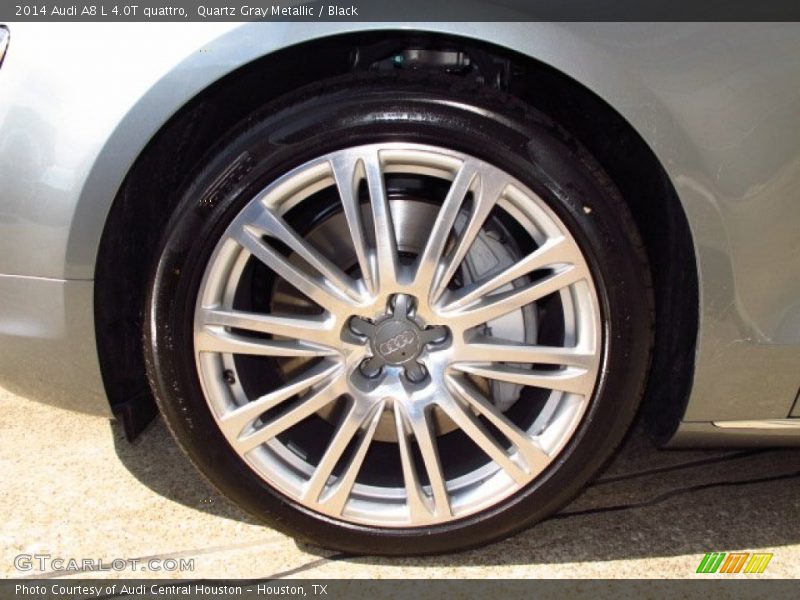 Quartz Gray Metallic / Black 2014 Audi A8 L 4.0T quattro