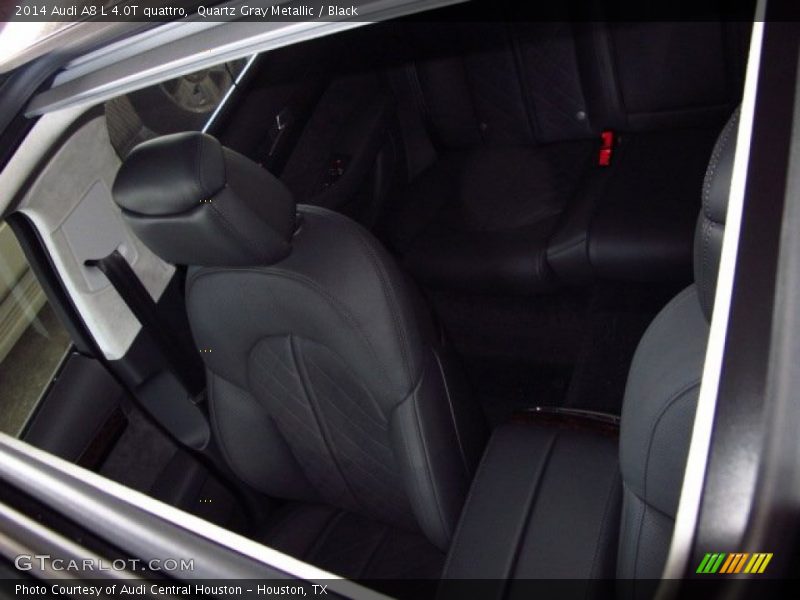 Quartz Gray Metallic / Black 2014 Audi A8 L 4.0T quattro