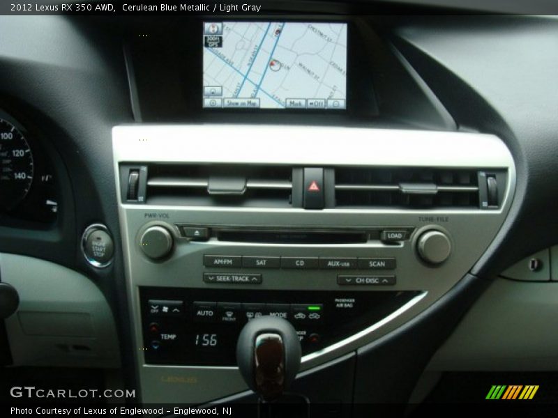 Cerulean Blue Metallic / Light Gray 2012 Lexus RX 350 AWD