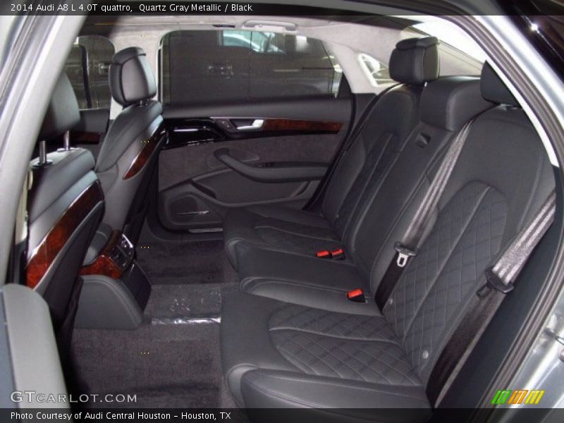 Quartz Gray Metallic / Black 2014 Audi A8 L 4.0T quattro
