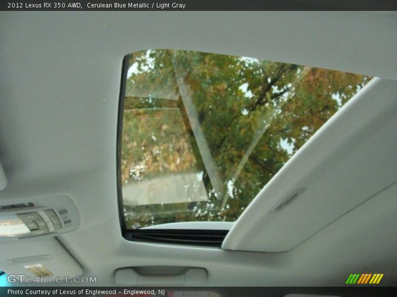 Cerulean Blue Metallic / Light Gray 2012 Lexus RX 350 AWD