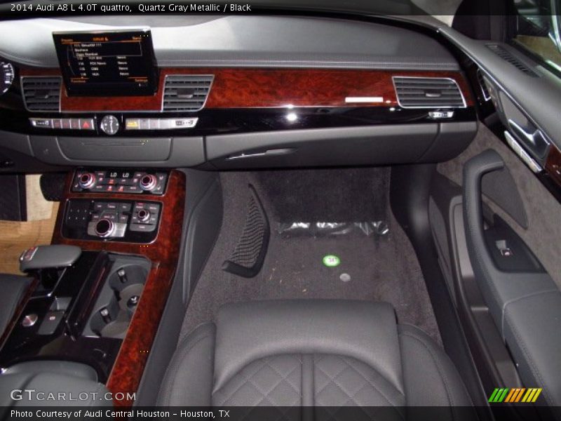 Quartz Gray Metallic / Black 2014 Audi A8 L 4.0T quattro