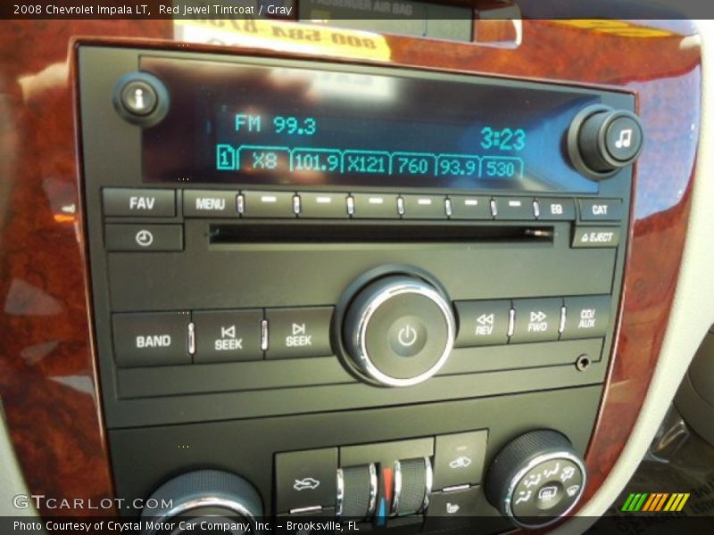 Red Jewel Tintcoat / Gray 2008 Chevrolet Impala LT